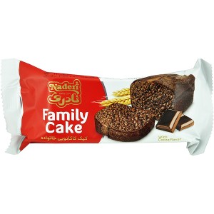 کیک ساده کاکائویی خانواده نادری 100 گرم