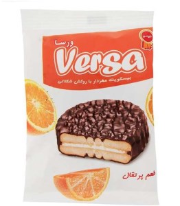 بیسکوییت روکش شکلاتی پرتقالی ورسا مینو 30 گرم