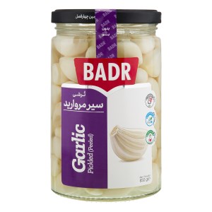 ترشی سیر مروارید بدر 630 گرم