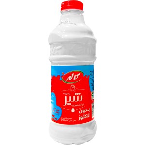 شیر بطری بدون لاکتوز پر چرب کاله 955 سی سی