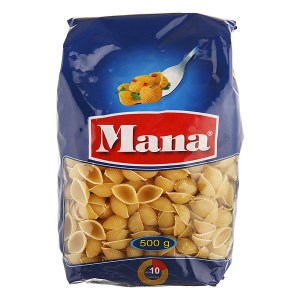 پاستا گوش ماهی کوچک مانا 500 گرم
