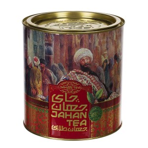 چای قوطی جهان 450 گرم قرمز طلایی