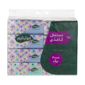 دستمال کاغذی سافت پک دولایه 8 عددی فول تایم