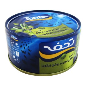 کنسرو تن ماهی در روغن زیتون تحفه 180 گرم