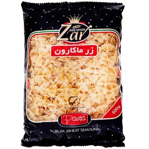 ماکارونی فرمی پروانه ای زرماکارون 500 گرم