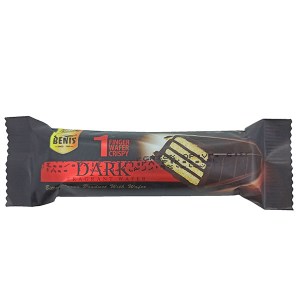 شکلات تک انگشتی کاکائویی با مغز ویفر طعم فندق درکیت 25 گرم