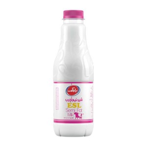 شیر بطری نیم چرب 946 سی سی رامک