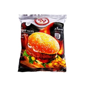 همبرگر 60% گوشت قرمز ب آ 500 گرم