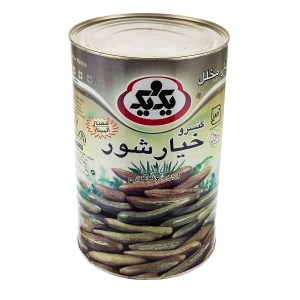خیار شور ممتاز قوطی درب ساده یک ویک 4000 گرم