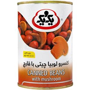 کنسرو لوبیا چیتی با قارچ یک و یک 430 گرم