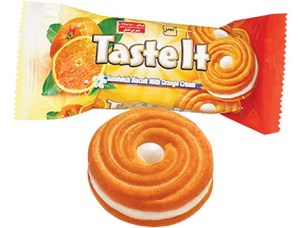 بیسکوییت کرمدار لیوانی قلب پرتقال شیرین عسل 120 گ