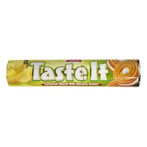 بیسکوییت کرمدار لیوانی قلب موز شیرین عسل 120 گ