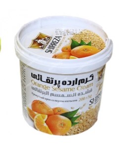 کرم ارده پرتقالی شیر رضا 200 گرم