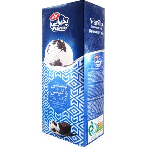 بستنی وانیلی با کیک کاله یک لیتری