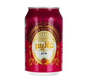 آبمیوه نکتار پالپی هلو قوطی عالیس 250 سی سی
