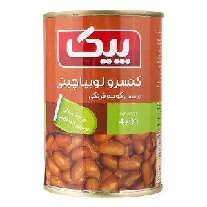 کنسرو لوبیاچیتی و قارچ پیک 420 گرم