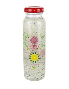نوشیدنی تخم شربتی لیمو بیدمشک شیشه 200 م