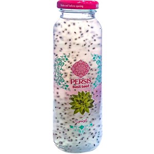 نوشیدنی تخم شربتی آلوئه ورا شیشه 200 م