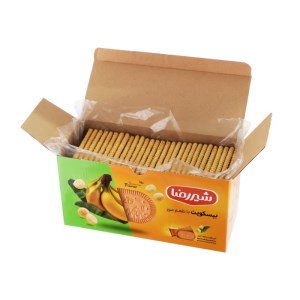 بیسکوییت موزی شیر رضا 1100 گرم